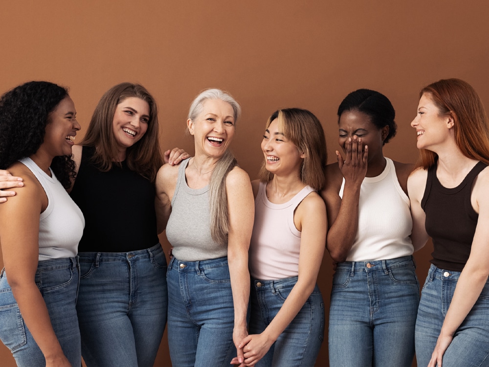 a group of people posing for the camera